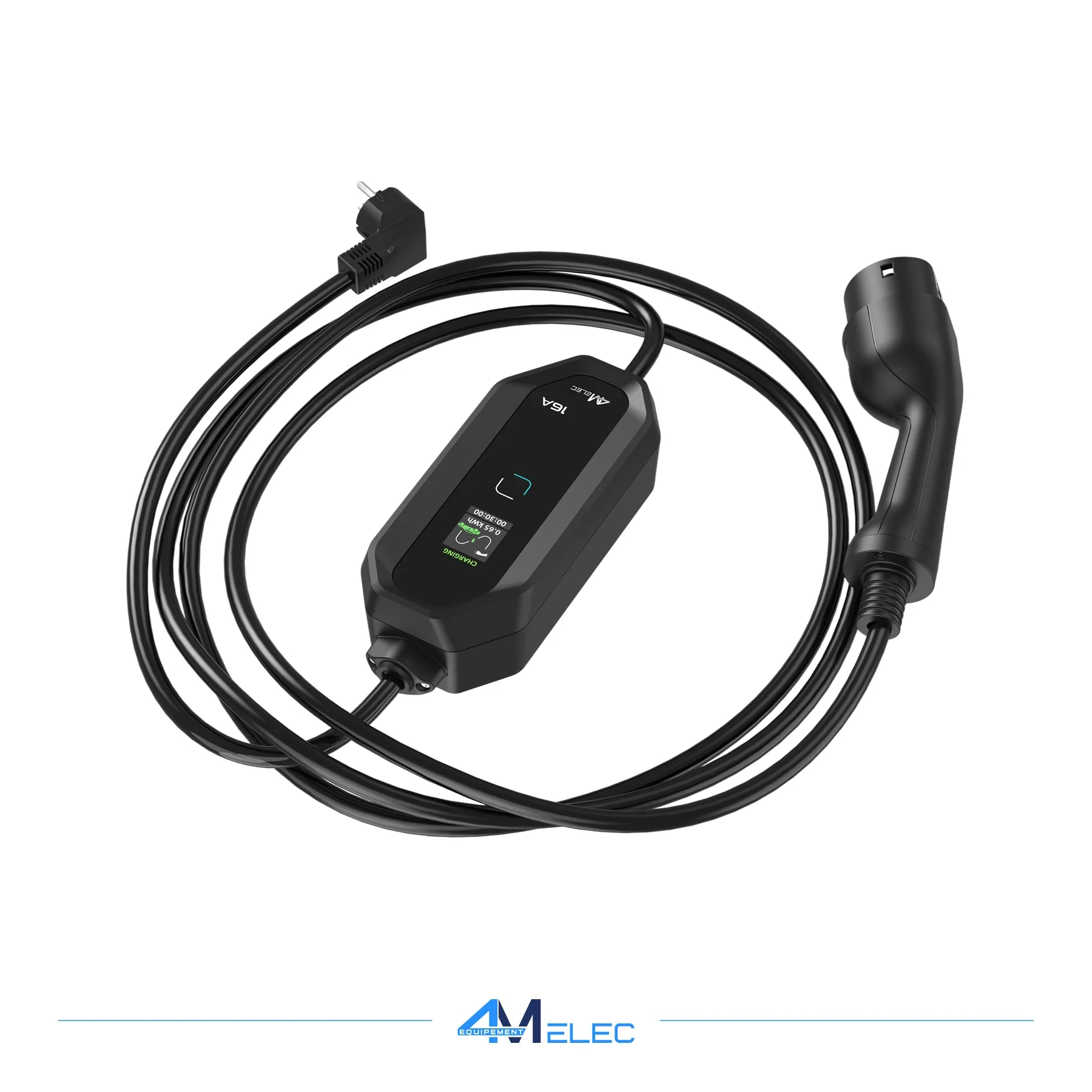 Chargeur Portable Voiture Électrique Type 2 à 3,68 kW IP65