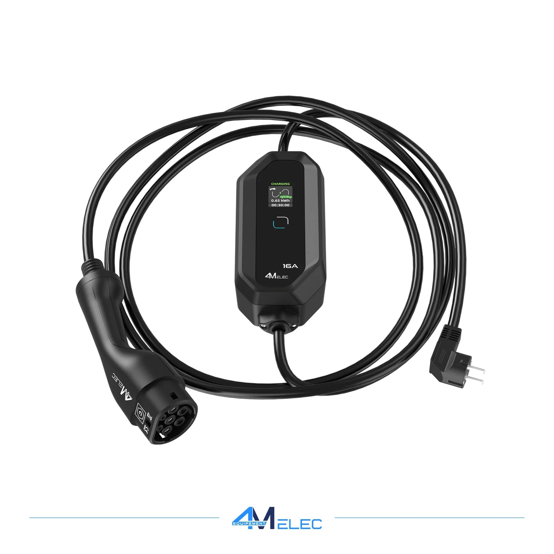 Chargeur Portable Voiture Électrique Type 2 à 3,68 kW IP65