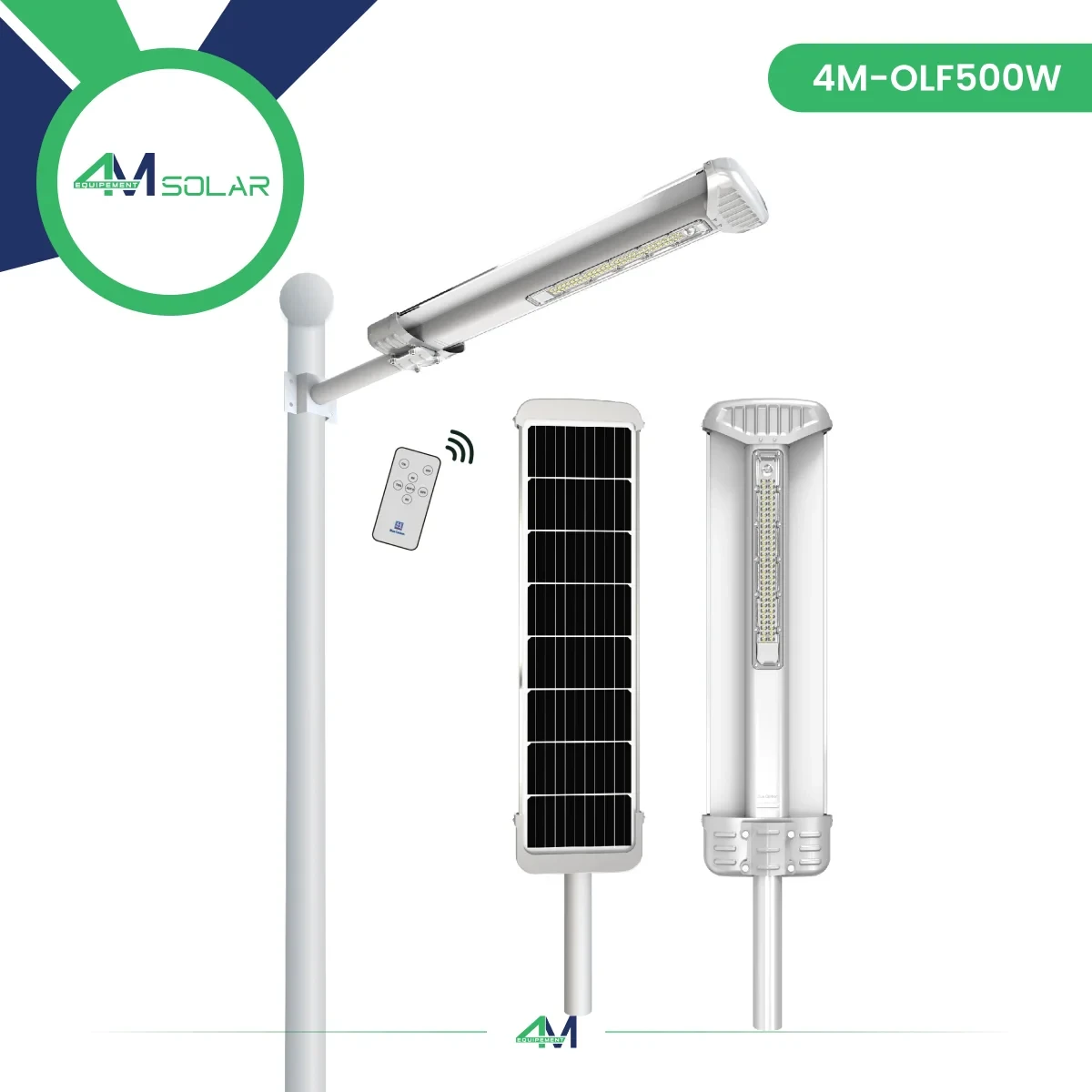 Lampadaire Solaire 500W 4M-OLF-500W